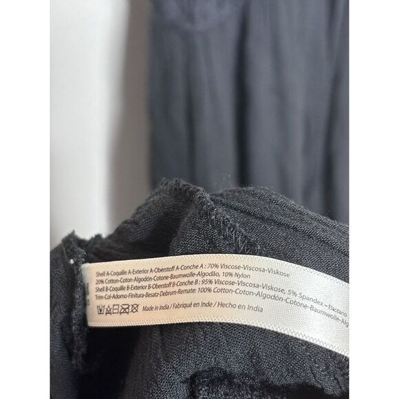 Free People‎ FP One Adella Maxi Dress Black Sz Small - Picture 6 of 6